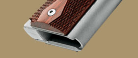 All Kimber 1911 pistols have a carefully beveled magazine well that aids quick reloading by guiding the magazine into the frame.